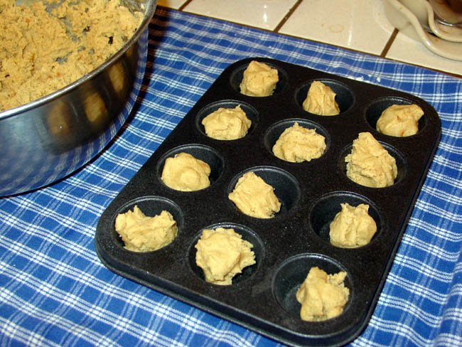 Blobs in the muffin tin!