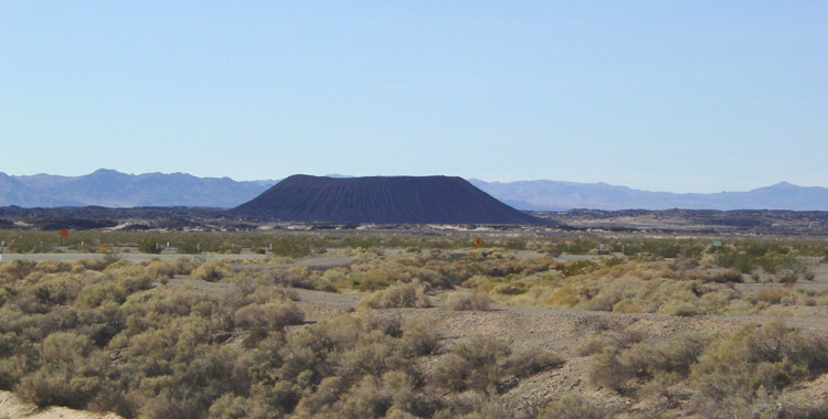 A closer view of Amboy Crater