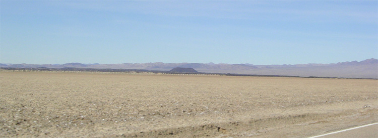 Amboy crater in the distance