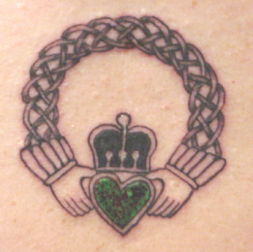 Sheila's claddagh tattoo It was still a bit fresh doing the whole 