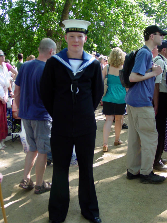 A navy boy