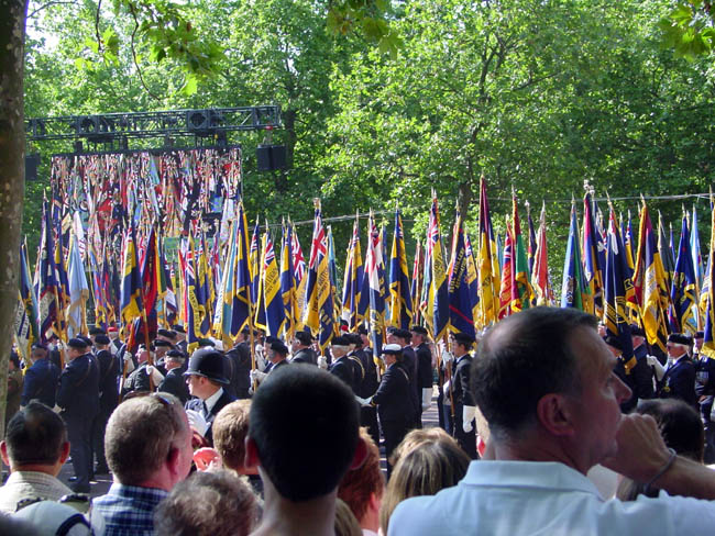 The flags