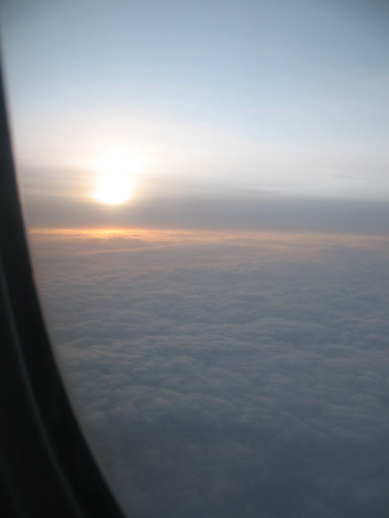 Sunrise at 40,000 feet