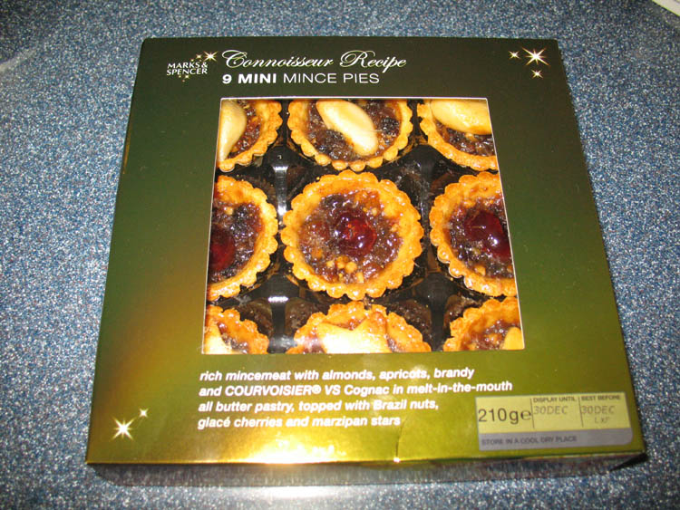 Marks and Spencer mince pies!